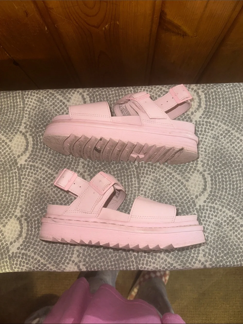 Dr. Martens Pink Platform Sandals